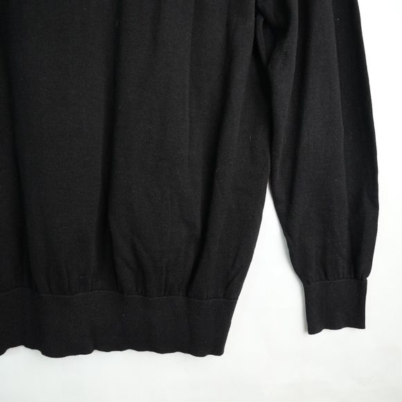 U.S. Polo Assn Men's Black Crew Neck Pullover 100% Cotton Sweater Size XL - Picture 8 of 13